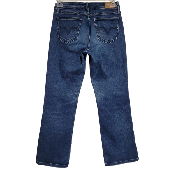 Levi's 529 Curvy Bootcut Jeans Dark Blue Wash Mid Rise Women's Size 8 Waist 29 - Picture 3 of 13